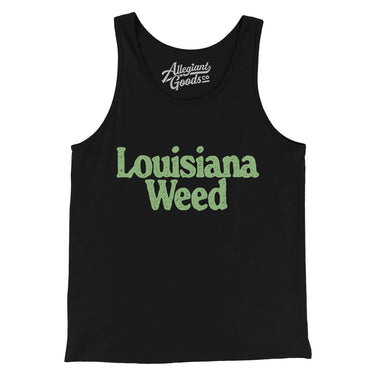 Louisiana Weed Men/Unisex Tank Top-Black-Allegiant Goods Co. Vintage Sports Apparel