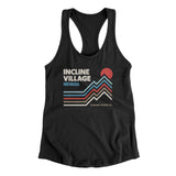 Incline Village Nevada Women's Racerback Tank-Black-Allegiant Goods Co. Vintage Sports Apparel