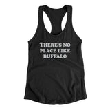 There's No Place Like Buffalo Women's Racerback Tank-Black-Allegiant Goods Co. Vintage Sports Apparel