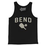 Bend Pickleball Men/Unisex Tank Top-Black-Allegiant Goods Co. Vintage Sports Apparel