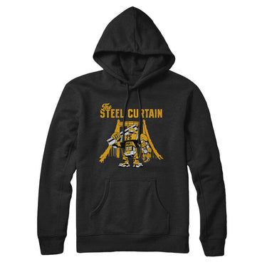 The Steel Curtain Hoodie-Allegiant Goods Co. Vintage Sports Apparel