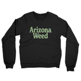 Arizona Weed Midweight French Terry Crewneck Sweatshirt-Black-Allegiant Goods Co. Vintage Sports Apparel