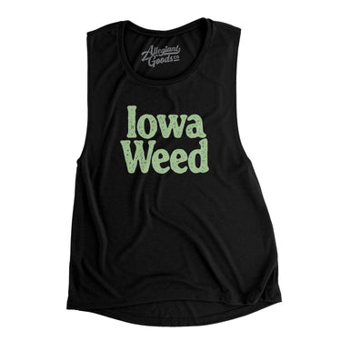 Iowa Weed Women's Flowey Scoopneck Muscle Tank-Allegiant Goods Co. Vintage Sports Apparel