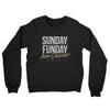 Sunday Funday New Orleans Midweight French Terry Crewneck Sweatshirt-Black-Allegiant Goods Co. Vintage Sports Apparel