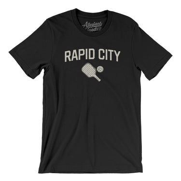 Rapid City Pickleball Men/Unisex T-Shirt-Black-Allegiant Goods Co. Vintage Sports Apparel
