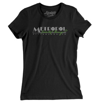 Metropol Industrial Dancing Pittsburgh Women's T-Shirt-Black-Allegiant Goods Co. Vintage Sports Apparel
