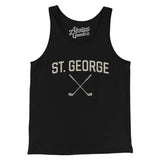 St. George Golf Men/Unisex Tank Top-Black-Allegiant Goods Co. Vintage Sports Apparel