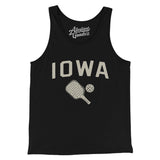 Iowa Pickleball Men/Unisex Tank Top-Black-Allegiant Goods Co. Vintage Sports Apparel