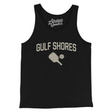 Gulf Shores Pickleball Men/Unisex Tank Top-Black-Allegiant Goods Co. Vintage Sports Apparel
