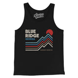 Blue Ridge Georgia Men/Unisex Tank Top-Black-Allegiant Goods Co. Vintage Sports Apparel