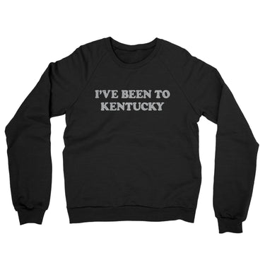I've Been To Kentucky Midweight French Terry Crewneck Sweatshirt-Black-Allegiant Goods Co. Vintage Sports Apparel