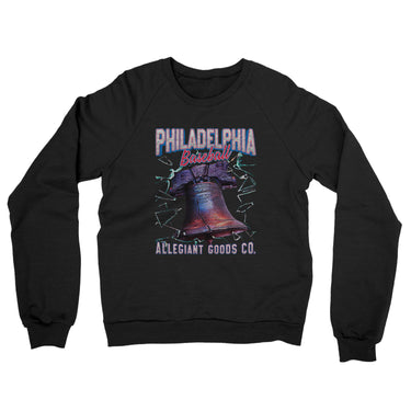 Philadelphia Baseball Throwback Mascot Midweight French Terry Crewneck Sweatshirt-Allegiant Goods Co. Vintage Sports Apparel
