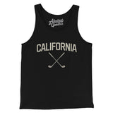 California Golf Men/Unisex Tank Top-Black-Allegiant Goods Co. Vintage Sports Apparel