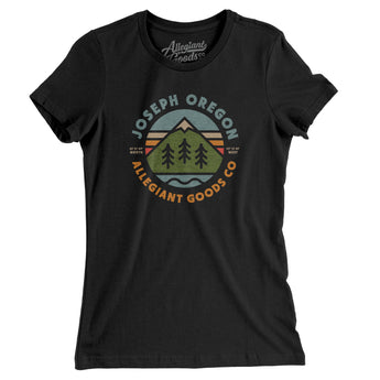 Joseph Oregon Retro Badge Women's T-Shirt-Allegiant Goods Co. Vintage Sports Apparel
