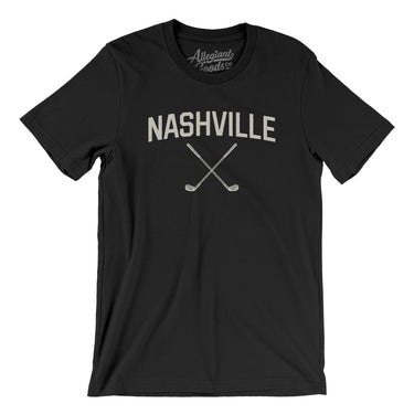 Nashville Golf Men/Unisex T-Shirt-Black-Allegiant Goods Co. Vintage Sports Apparel