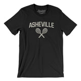 Asheville Tennis Men/Unisex T-Shirt-Black-Allegiant Goods Co. Vintage Sports Apparel