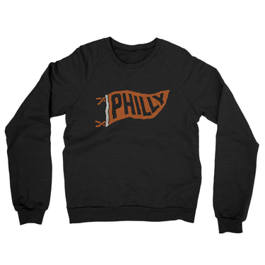 Philly Pennant Midweight French Terry Crewneck Sweatshirt-Allegiant Goods Co. Vintage Sports Apparel