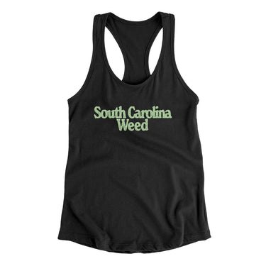 South Carolina Weed Women's Racerback Tank-Allegiant Goods Co. Vintage Sports Apparel