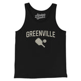 Greenville Pickleball Men/Unisex Tank Top-Black-Allegiant Goods Co. Vintage Sports Apparel