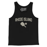 Rhode Island Pickleball Men/Unisex Tank Top-Black-Allegiant Goods Co. Vintage Sports Apparel
