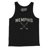 Memphis Golf Men/Unisex Tank Top-Black-Allegiant Goods Co. Vintage Sports Apparel