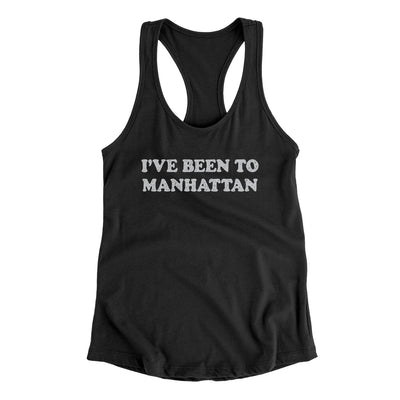 I've Been To Manhattan Women's Racerback Tank-Black-Allegiant Goods Co. Vintage Sports Apparel