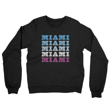 Miami Repeat Midweight French Terry Crewneck Sweatshirt-Allegiant Goods Co. Vintage Sports Apparel