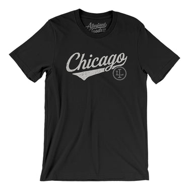 Chicago Vintage Script Men/Unisex T-Shirt-Allegiant Goods Co. Vintage Sports Apparel