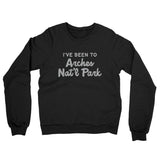 I've Been To Arches National Park Midweight French Terry Crewneck Sweatshirt-Allegiant Goods Co. Vintage Sports Apparel