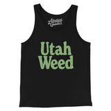 Utah Weed Men/Unisex Tank Top-Black-Allegiant Goods Co. Vintage Sports Apparel