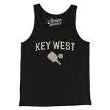 Key West Pickleball Men/Unisex Tank Top-Black-Allegiant Goods Co. Vintage Sports Apparel