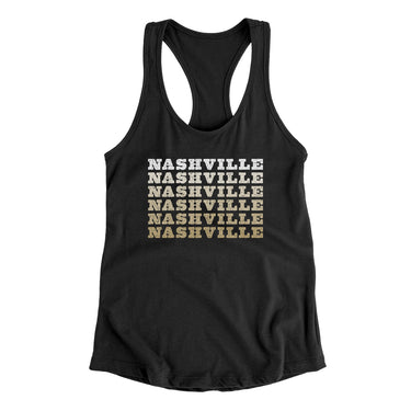 Nashville Repeat Women's Racerback Tank-Allegiant Goods Co. Vintage Sports Apparel