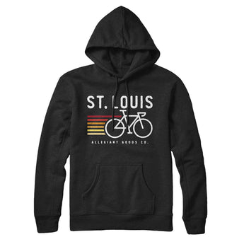 St. Louis Cycling Hoodie-Allegiant Goods Co. Vintage Sports Apparel