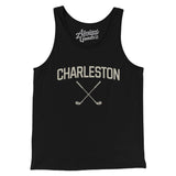 Charleston Golf Men/Unisex Tank Top-Black-Allegiant Goods Co. Vintage Sports Apparel
