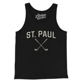 St. Paul Golf Men/Unisex Tank Top-Black-Allegiant Goods Co. Vintage Sports Apparel