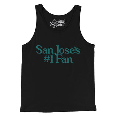 San Jose's Number 1 Fan Men/Unisex Tank Top-Allegiant Goods Co. Vintage Sports Apparel