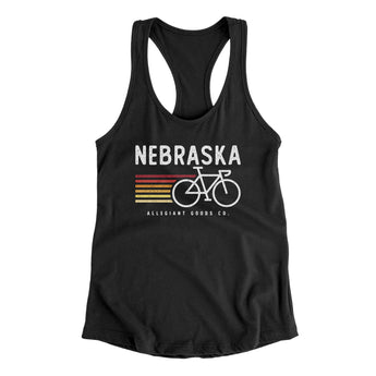 Nebraska Cycling Women's Racerback Tank-Allegiant Goods Co. Vintage Sports Apparel
