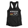 Nebraska Cycling Women's Racerback Tank-Black-Allegiant Goods Co. Vintage Sports Apparel