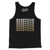 Nashville Repeat Men/Unisex Tank Top-Black-Allegiant Goods Co. Vintage Sports Apparel
