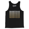 Nashville Repeat Men/Unisex Tank Top-Black-Allegiant Goods Co. Vintage Sports Apparel