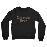 Colorado Beer Midweight French Terry Crewneck Sweatshirt-Black-Allegiant Goods Co. Vintage Sports Apparel