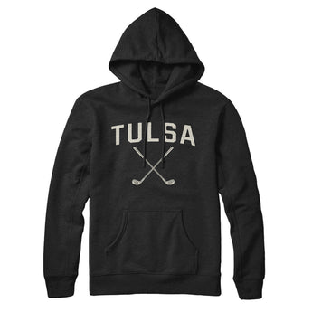 Tulsa Golf Hoodie-Black-Allegiant Goods Co. Vintage Sports Apparel