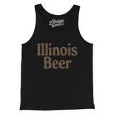 Illinois Beer Men/Unisex Tank Top-Black-Allegiant Goods Co. Vintage Sports Apparel