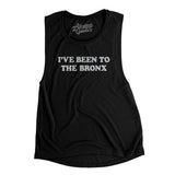 I've Been To The Bronx Women's Flowey Scoopneck Muscle Tank-Black-Allegiant Goods Co. Vintage Sports Apparel