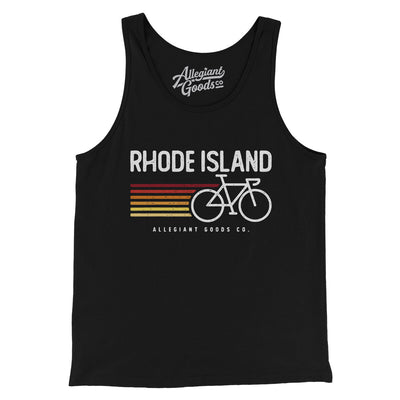 Rhode Island Cycling Men/Unisex Tank Top-Black-Allegiant Goods Co. Vintage Sports Apparel