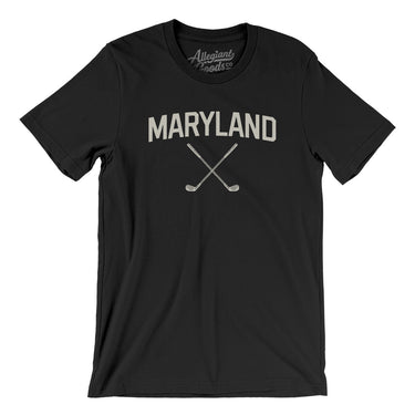 Maryland Golf Men/Unisex T-Shirt-Black-Allegiant Goods Co. Vintage Sports Apparel