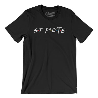 St Pete Friends Men/Unisex T-Shirt-Black-Allegiant Goods Co. Vintage Sports Apparel