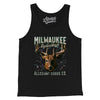 Milwaukee Basketball Throwback Mascot Men/Unisex Tank Top-Black-Allegiant Goods Co. Vintage Sports Apparel
