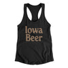 Iowa Beer Women's Racerback Tank-Black-Allegiant Goods Co. Vintage Sports Apparel