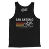 San Antonio Cycling Men/Unisex Tank Top-Black-Allegiant Goods Co. Vintage Sports Apparel